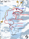 Karte des Langlaufgebiets St. Märgen - Thurner