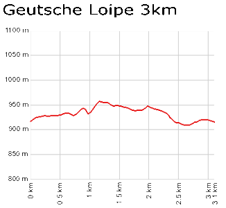 Profil Geutsche Loipe 3km - Triberg