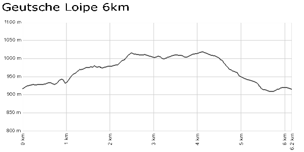 Profil Geutsche Loipe 6km - Triberg